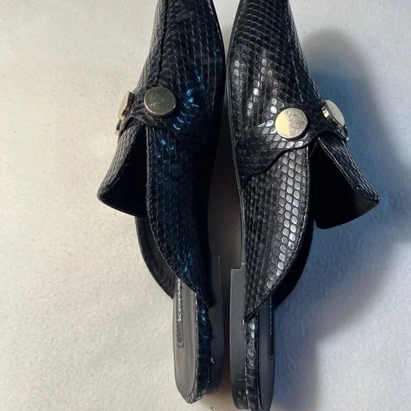 Kensie Black and Gold Mules - Picture 4 of 5